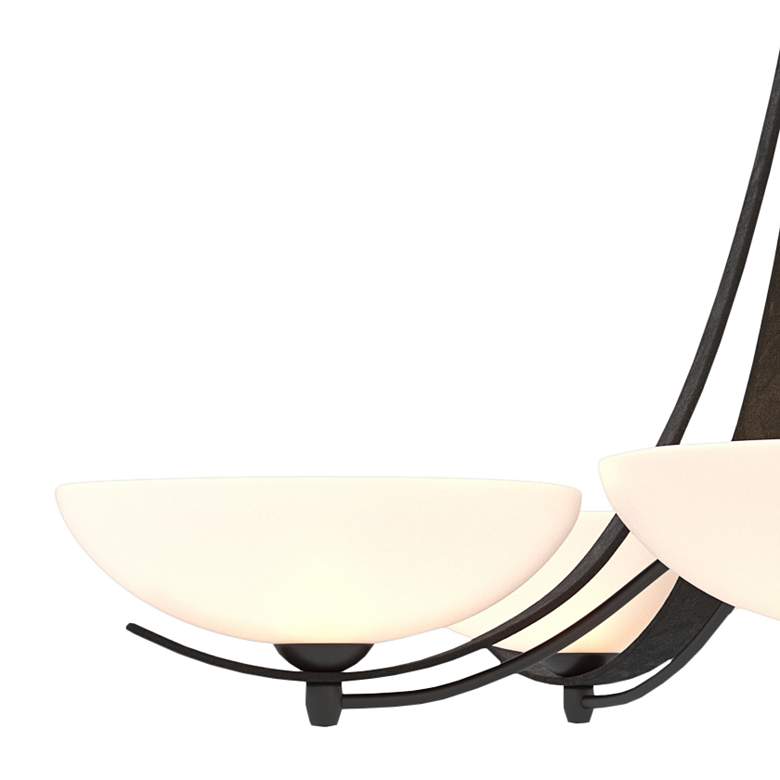 Image 2 Hubbardton Forge Aegis 31 1/4"W Black 5-Light Chandelier more views