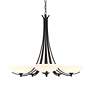 3_Hubbardton Forge Aegis 31 1/4"W Black 5-Light Chandelier more views