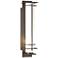 Hubbardton Forge After Hours Outdoor Sconce Smoke Finish Opal Glass