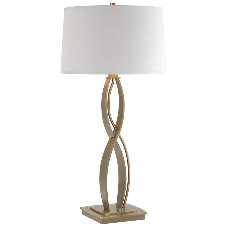 Image 1 Hubbardton Forge Almost Infinity 31" Soft Gold Modern Table Lamp
