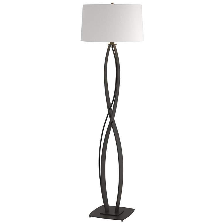 Image 1 Hubbardton Forge Almost Infinity 59.5 inch Black Finish Floor Lamp