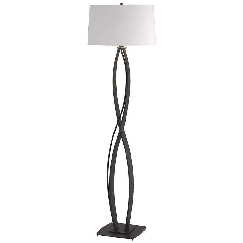 Image 1 Hubbardton Forge Almost Infinity 59 1/2" Black Finish Floor Lamp
