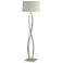 Hubbardton Forge Almost Infinity 59 1/2" Flax and Platinum Floor Lamp