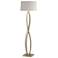 Hubbardton Forge Almost Infinity 59 1/2" Flax and Soft Gold Floor Lamp