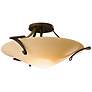 2_Hubbardton Forge Antasia 21 3/4" Wide Sand Glass Bowl Ceiling Light