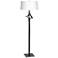 Hubbardton Forge Antasia 58.6" High Anna Shade Black Floor Lamp