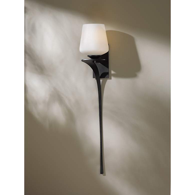 Image 2 Hubbardton Forge Antasia Frost Left 26 1/2 inch High Wall Sconce more views