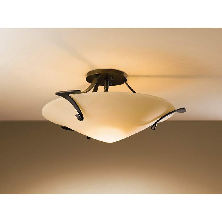 Image 3 Hubbardton Forge Antasia Sand Semiflush Ceiling Light more views