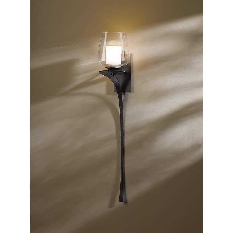 Image 2 Hubbardton Forge Antasia Smoke Left 26 1/2 inch High Wall Sconce more views