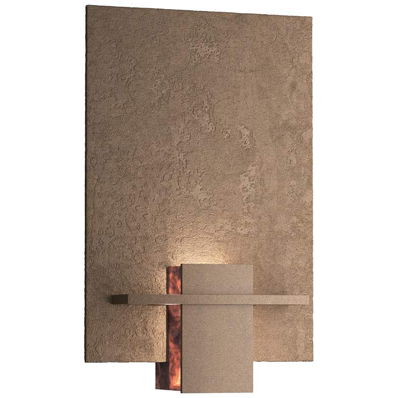 Image 1 Hubbardton Forge Aperture 13" High Bronze ADA Wall Sconce