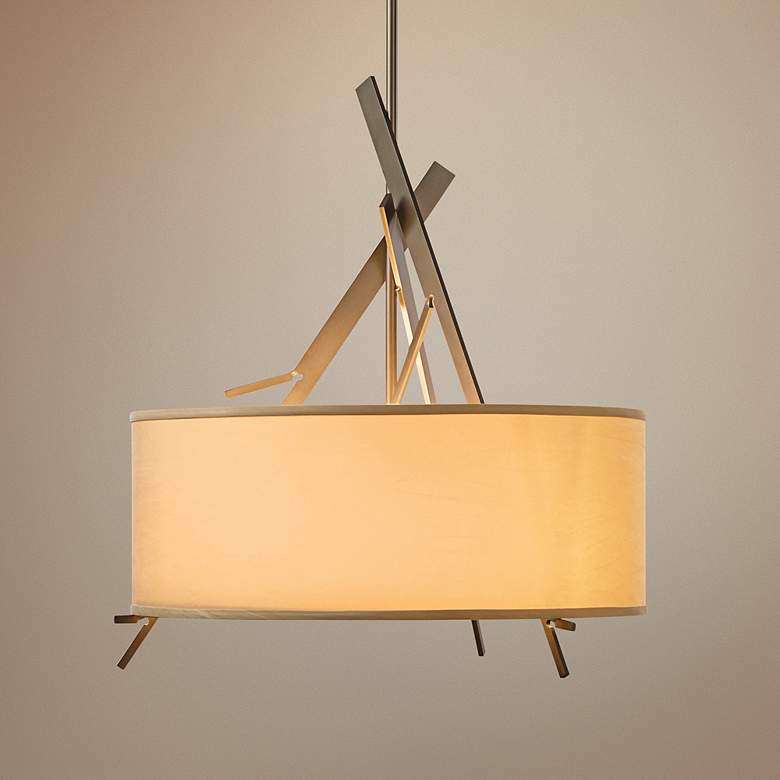 Image 1 Hubbardton Forge Arbo 24" Wide Drum Shade Pendant Light