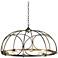 Hubbardton Forge Arbor 35 1/2" Wide 8-Light Smoke Chandelier