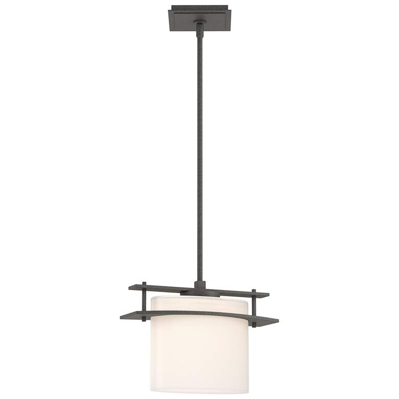 Image 1 Hubbardton Forge Arc Ellipse 13"W Natural Iron Pendant Light
