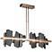 Hubbardton Forge Ardesia 52"W Soft Gold LED Linear Pendant
