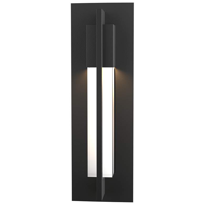 Image 1 Hubbardton Forge Axis 15 inch High Black Outdoor Wall Light