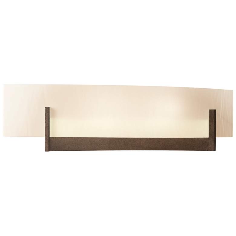 Image 1 Hubbardton Forge Axis 17 1/4" Wide Bronze Bath Light
