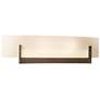 Hubbardton Forge Axis 17 1/4" Wide Bronze Bath Light