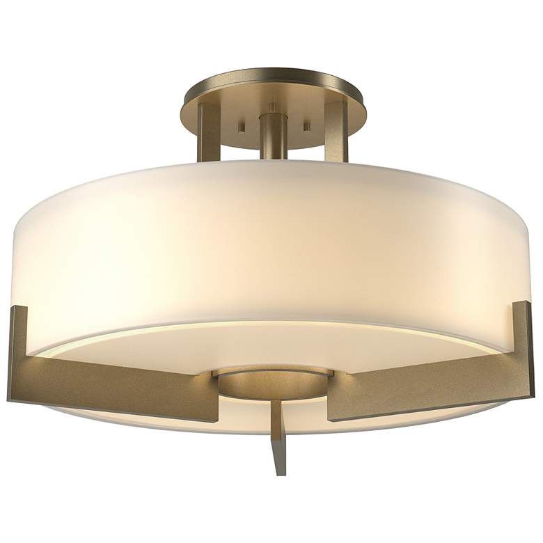 Image 1 Hubbardton Forge Axis 19 1/4" Wide Soft Gold Ceiling Light