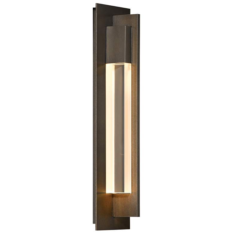 Image 1 Hubbardton Forge Axis 19"H Coastal Bronze Outdoor Wall Light