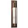 Hubbardton Forge Axis 24" High Bronze LED Outdoor Wall Light