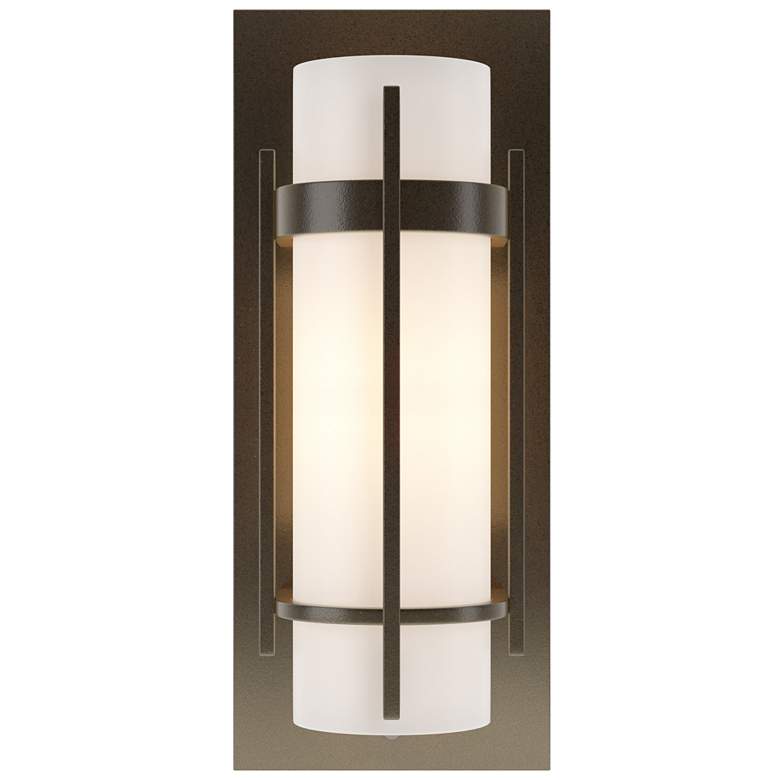 Image 1 Hubbardton Forge Banded 12 inchH Oil-Rubbed Bronze Wall Sconce