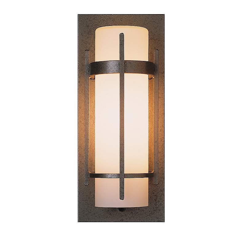Image 1 Hubbardton Forge Banded 16 inch High Outdoor Wall Light