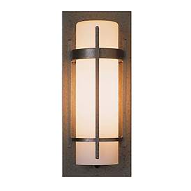 Image2 of Hubbardton Forge Banded 16" High Outdoor Wall Light