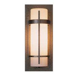 Hubbardton Forge Banded 16&quot; High Outdoor Wall Light