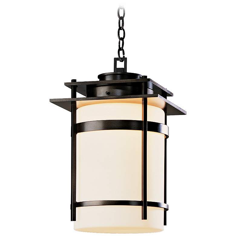 Image 1 Hubbardton Forge Banded 22" High Outdoor Hanging Light