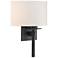 Hubbardton Forge Beacon Hall 12 3/4" High Black Wall Sconce
