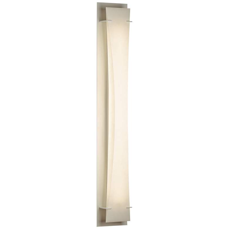 Image 1 Hubbardton Forge Bento 42 inchH Large Gloss White Wall Sconce