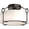 Hubbardton Forge Bow Oil 13 1/4" Bronze and Opal Glass Ceiling Light