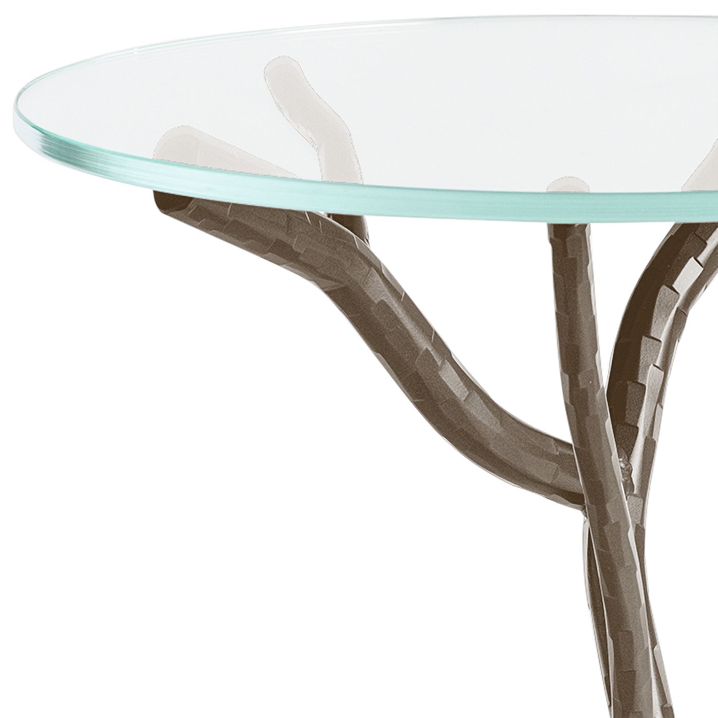 Image 2 Hubbardton Forge Brindille 18" Wide Bronze Accent Table more views