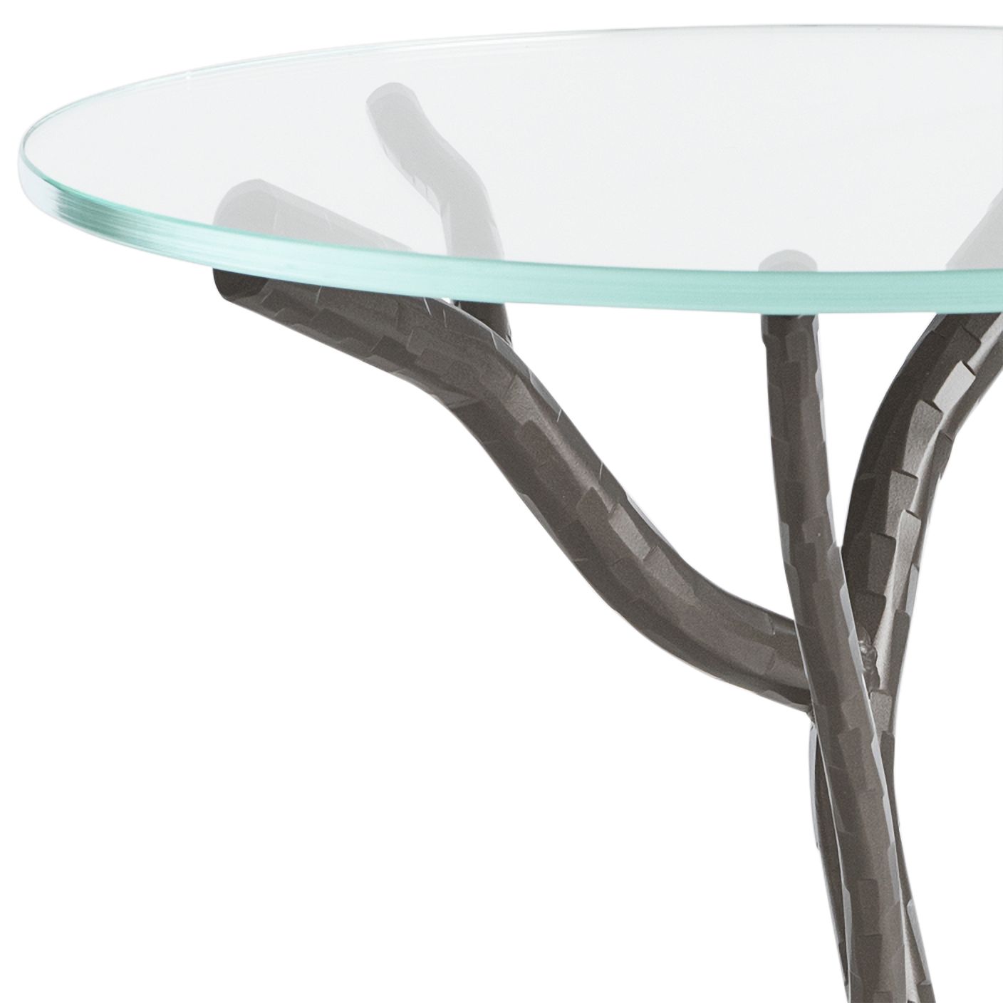 Image 2 Hubbardton Forge Brindille 18" Wide Dark Smoke Accent Table more views