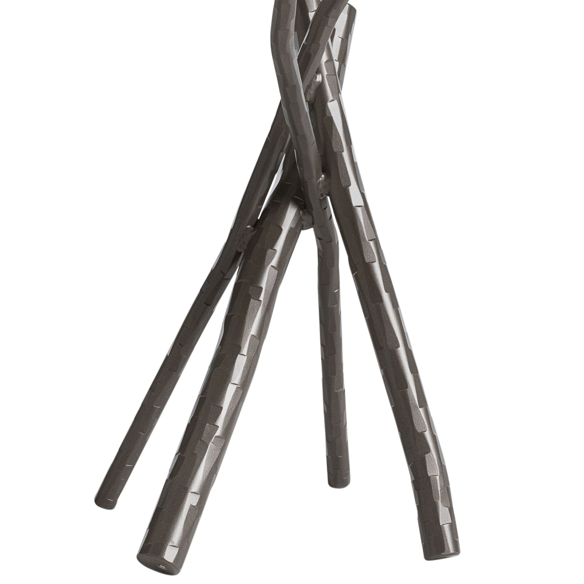 Image 3 Hubbardton Forge Brindille 18" Wide Dark Smoke Accent Table more views