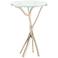 Hubbardton Forge Brindille 18" Wide Soft Gold Accent Table