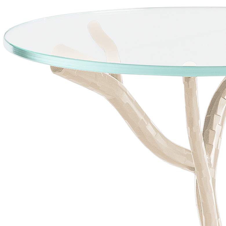 Image 2 Hubbardton Forge Brindille 18" Wide Soft Gold Accent Table more views