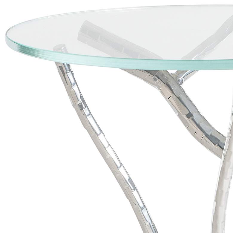 Image 2 Hubbardton Forge Brindille 18" Wide Sterling Accent Table more views