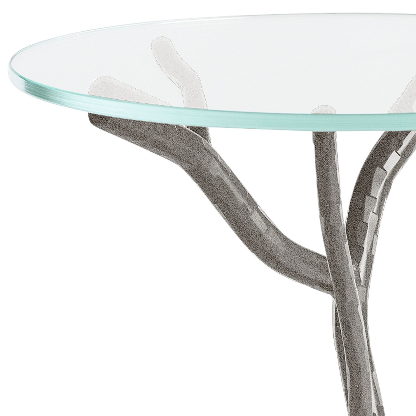 Image 2 Hubbardton Forge Brindille 18"W Natural Iron Accent Table more views