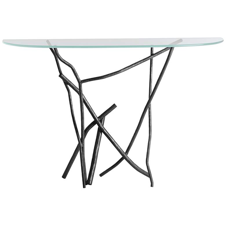 Image 1 Hubbardton Forge Brindille 52" Wide Black Console Table