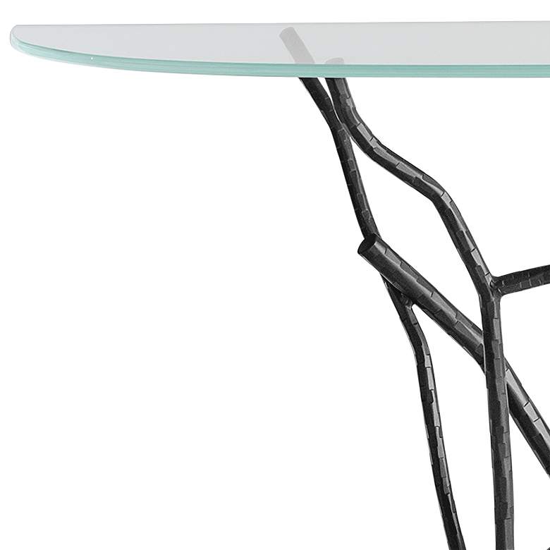 Image 2 Hubbardton Forge Brindille 52" Wide Black Console Table more views
