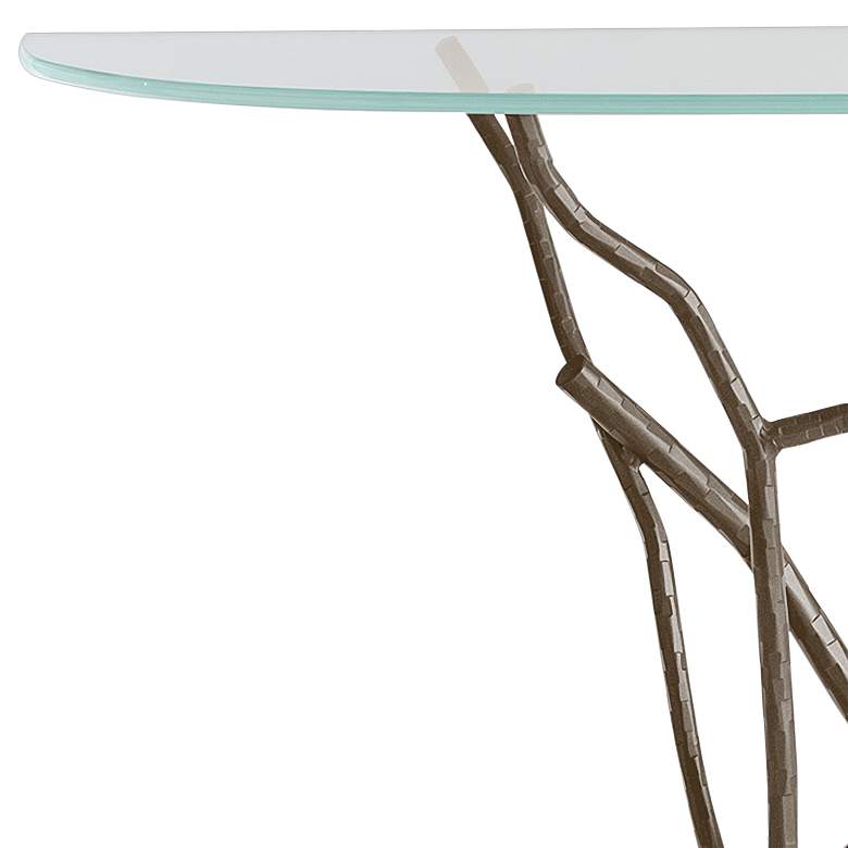 Image 2 Hubbardton Forge Brindille 52" Wide Bronze Console Table more views