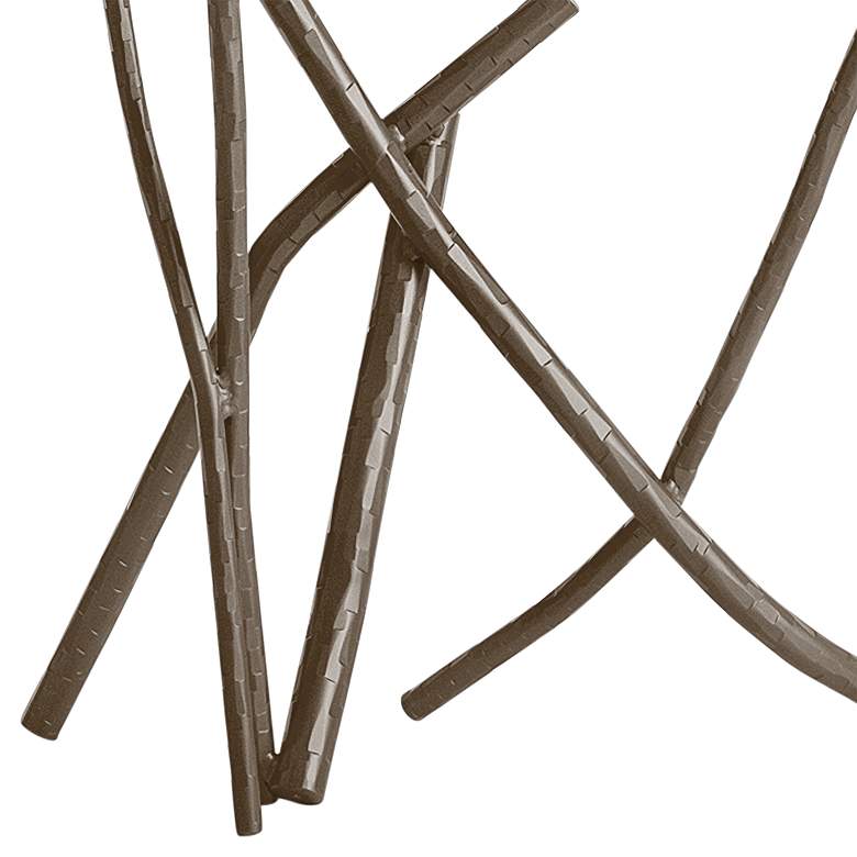 Image 3 Hubbardton Forge Brindille 52" Wide Bronze Console Table more views