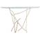 Hubbardton Forge Brindille 52" Wide Soft Gold Console Table