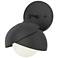 Hubbardton Forge Brooklyn 8 1/2" High Black Wall Sconce