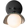 1_Hubbardton Forge Brooklyn 8" High Black Wall Sconce