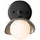 Hubbardton Forge Brooklyn 8" High Black Wall Sconce