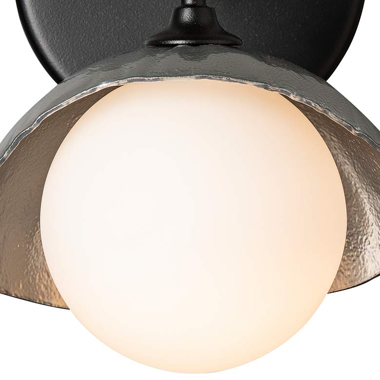 Image 2 Hubbardton Forge Brooklyn 8" High Black Wall Sconce more views