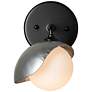 3_Hubbardton Forge Brooklyn 8" High Black Wall Sconce more views