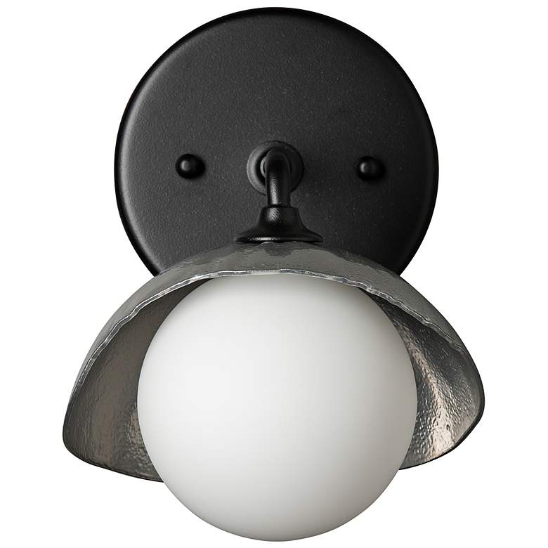 Image 4 Hubbardton Forge Brooklyn 8" High Black Wall Sconce more views